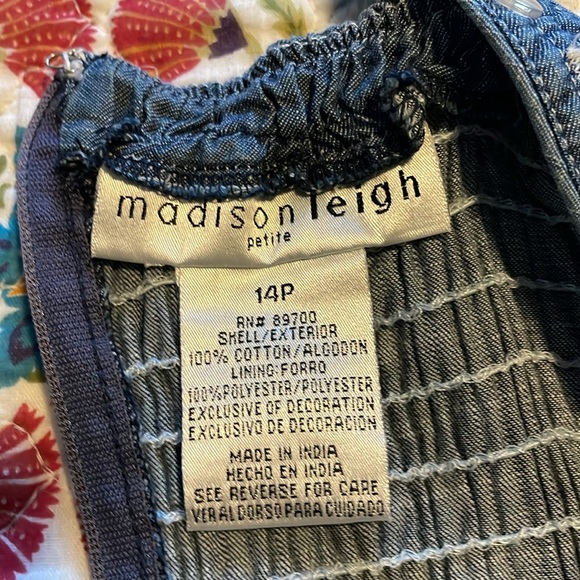 NWT Chambray sundress in size 14 petite - Picture 7 of 9